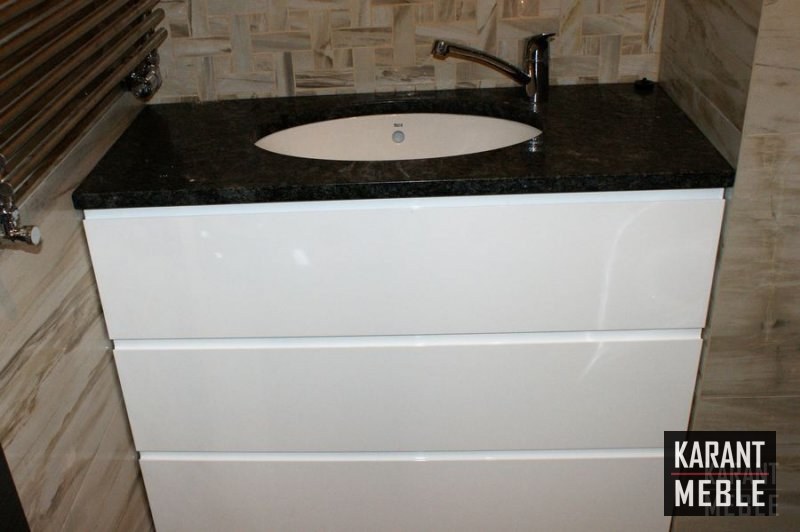Szafka łazienkowa — MDF, lakier połysk — zdjęcie 2