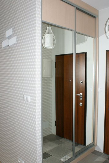 Szafa — lustro i płyta laminowana ze szprosami #2 — zdjęcie 2